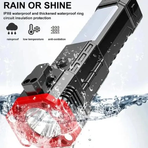 8-in-1 Rechargeable LED Emergency Flashlight