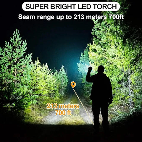 8-in-1 Rechargeable LED Emergency Flashlight